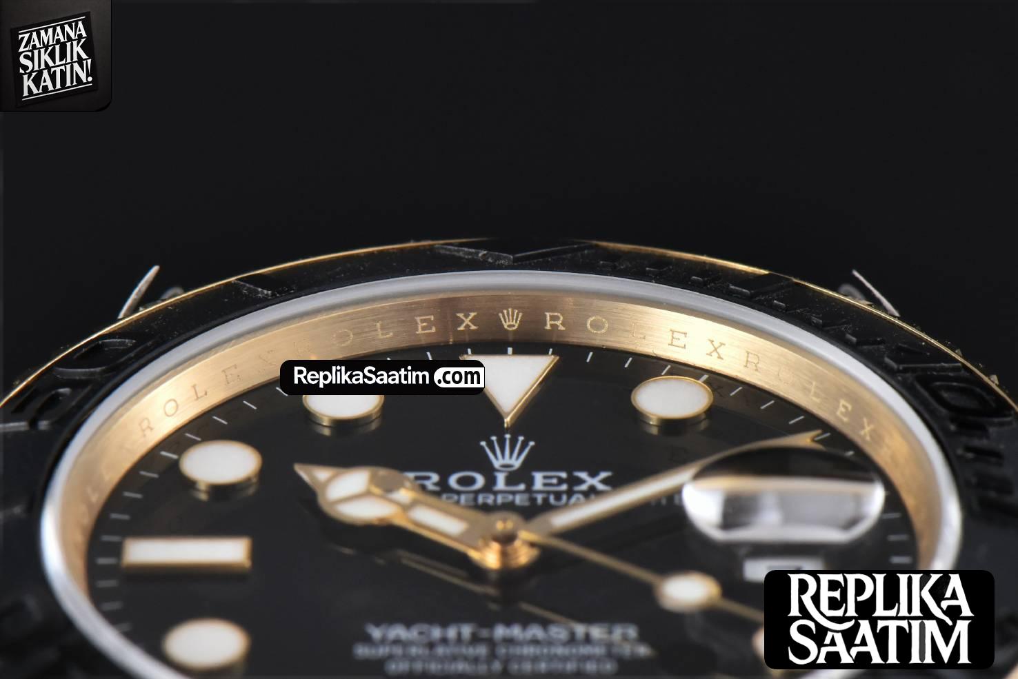 Yacht-Master 226658 GMF 42MM YG 3D Black Ceramic Bezel Oysterflex Strap VR3235 -11