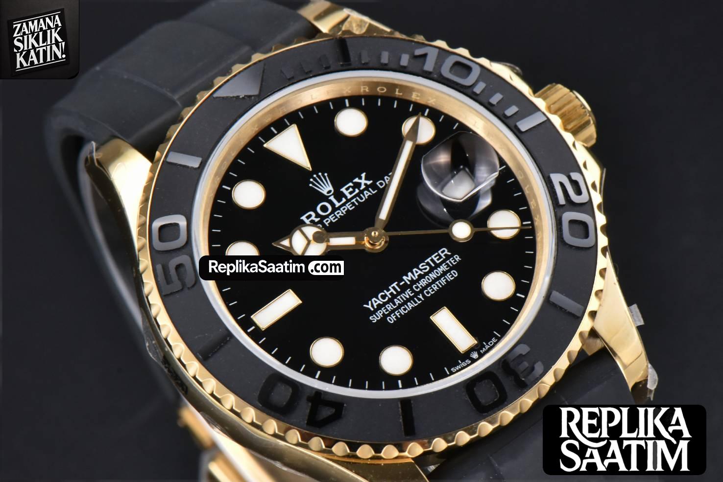 Yacht-Master 226658 GMF 42MM YG 3D Black Ceramic Bezel Oysterflex Strap VR3235 -13