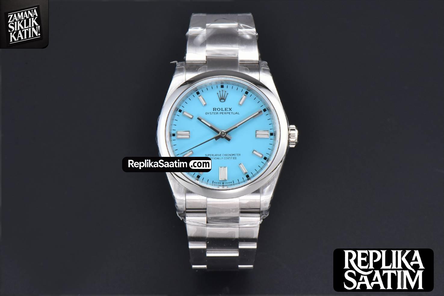 yster Perpetual 126000 36mm VSF 904L Tiffany Dial Oyster Bracelet VS3235 -02