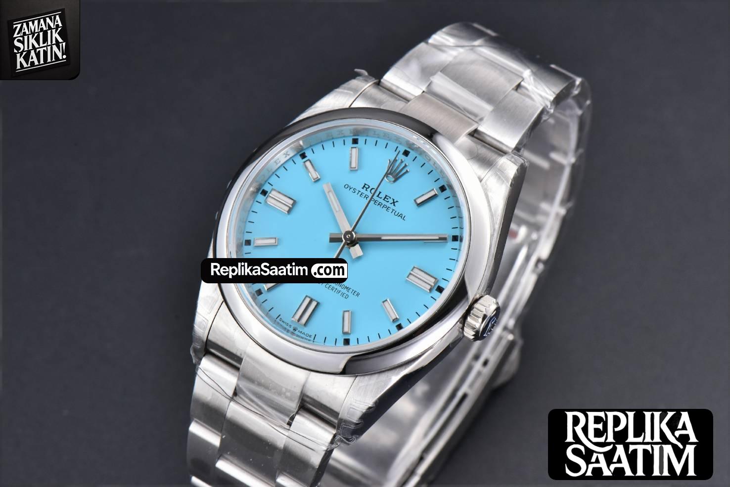 yster Perpetual 126000 36mm VSF 904L Tiffany Dial Oyster Bracelet VS3235 -04